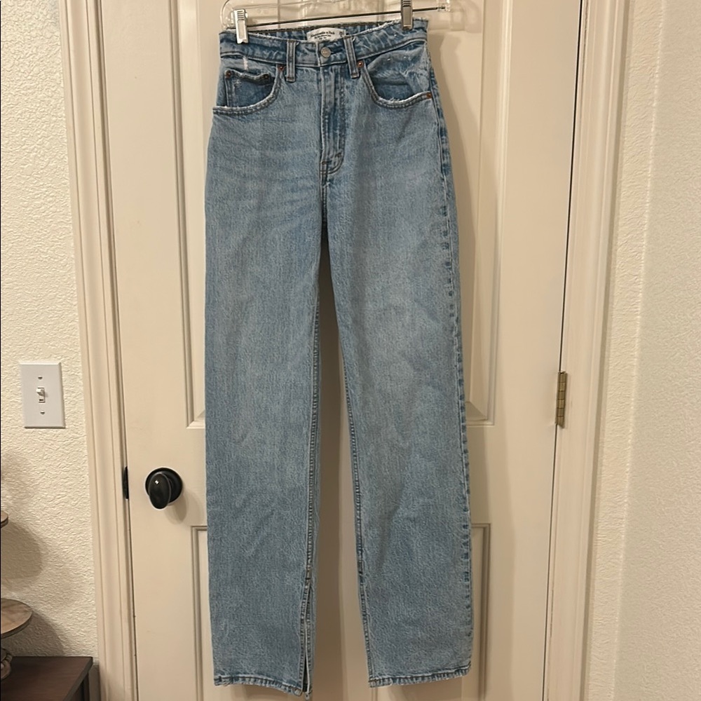 Abercrombie & Fitch Blue Straight Leg Jeans